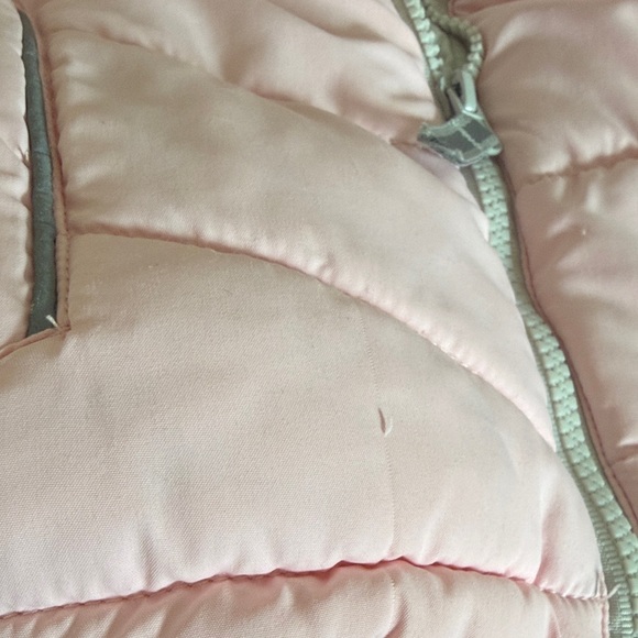 Eddie Bauer Light Pink and Gray Puffer Jacket - Picture 4 of 5